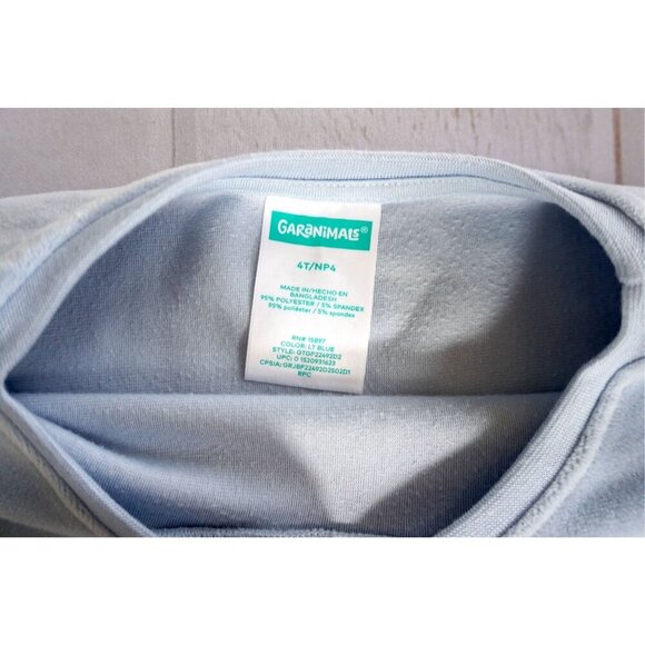 Garanimals Light Blue Girls' Puff Sleeve Top - Size 4T - Picture 2 of 3